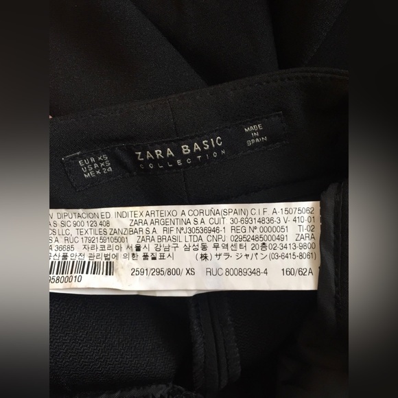 Zara Wide Leg Pants - black 
High waist 
Size XS - Picture 5 of 5